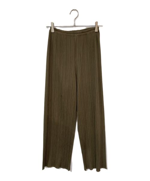 PLEATS PLEASE（プリーツプリーズ）PLEATS PLEASE (プリーツプリーズ) プリーツパンツ ベージュ サイズ:SIZE 2の古着・服飾アイテム