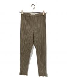 PLEATS PLEASE（プリーツプリーズ）の古着「プリーツパンツ」｜ベージュ