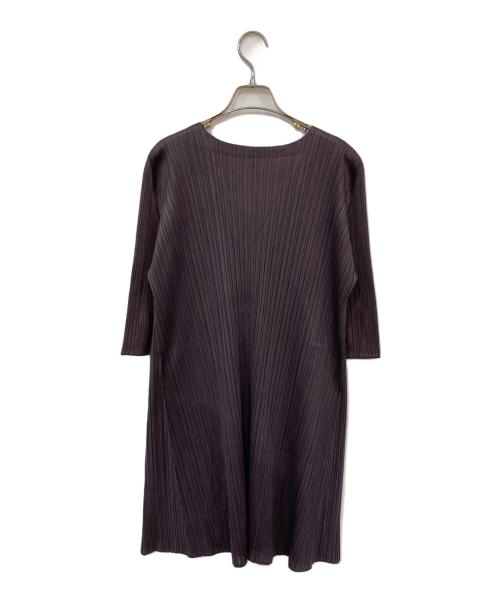 PLEATS PLEASE（プリーツプリーズ）PLEATS PLEASE (プリーツプリーズ) プリーツワンピース パープル サイズ:SIZE 3の古着・服飾アイテム