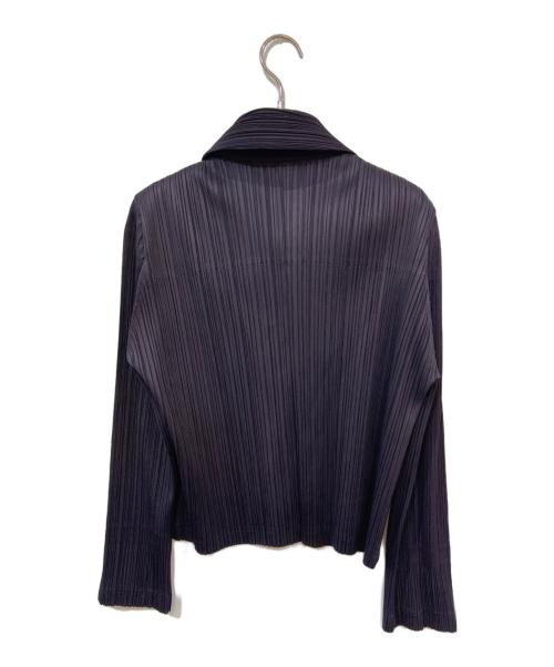 PLEATS PLEASE（プリーツプリーズ）PLEATS PLEASE (プリーツプリーズ) プリーツカーディガン パープル サイズ:SIZE 4の古着・服飾アイテム