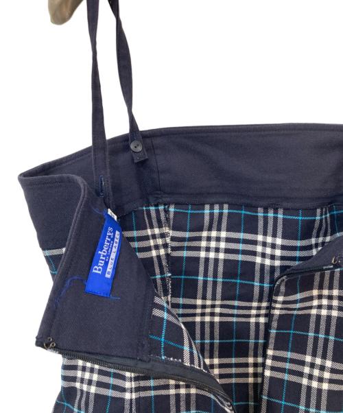 BURBERRY BLUE LABEL（バーバリー ブルー レーベル）BURBERRY BLUE LABEL (バーバリー ブルー レーベル) ﾁｪｯｸキャミソールワンピース ネイビー サイズ:38の古着・服飾アイテム