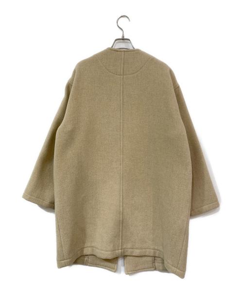 DANTON（ダントン）DANTON (ダントン) ノーカラーコート ベージュ サイズ:SIZE 36の古着・服飾アイテム