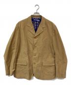 COMME des GARCONS JUNYA WATANABE MANコム デ ギャルソン ジュンヤ ワタナベ マン）の古着「Lining Bandana Moleskin Jacket/ライニングバンダナモールスキンジャケット」｜ベージュ