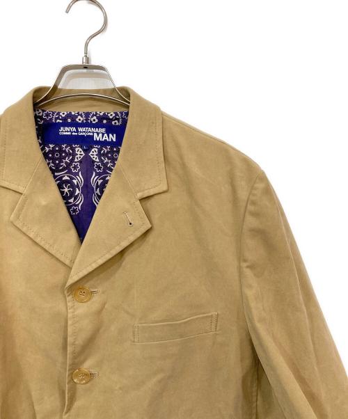 COMME des GARCONS JUNYA WATANABE MAN（コム デ ギャルソン ジュンヤ ワタナベ マン）COMME des GARCONS JUNYA WATANABE MAN Lining Bandana Moleskin Jacket/ライニングバンダナモールスキンジャケット ベージュ サイズ:SIZE Lの古着・服飾アイテム