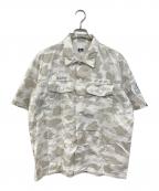 BAPE BY A BATHING APEベイプバイアベイシングエイプ）の古着「迷彩ミリタリーシャツ」｜ホワイト