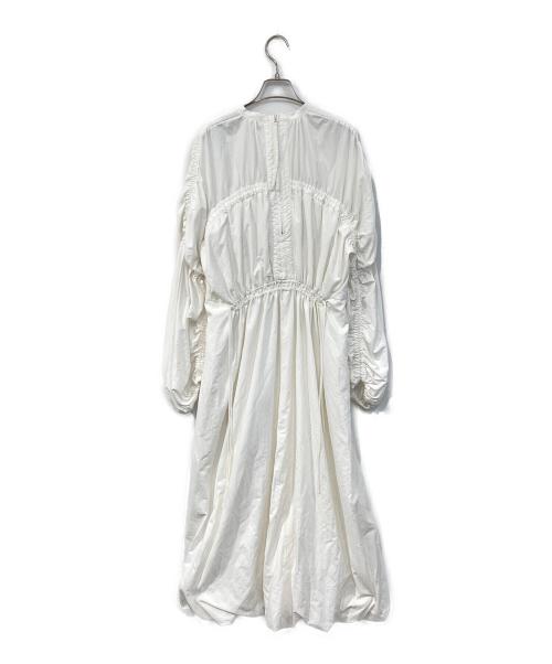 emmi（エミ）emmi (エミ) ギャザーディティールワンピース ホワイト サイズ:SIZE 1の古着・服飾アイテム