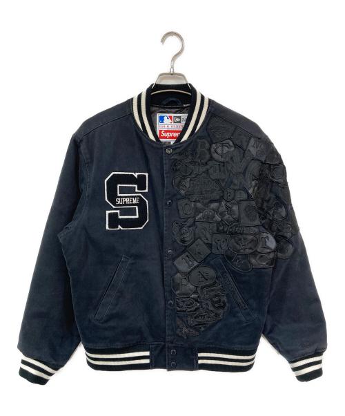 SUPREME（シュプリーム）Supreme (シュプリーム) New Era (ニューエラ) MLB (エムエルビー) Varsity Jacket ブラック サイズ:Sの古着・服飾アイテム