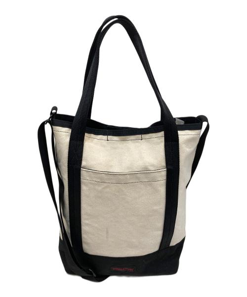 BRIEFING（ブリーフィング）BRIEFING (ブリーフィング) キャンバストートバッグ ホワイトの古着・服飾アイテム