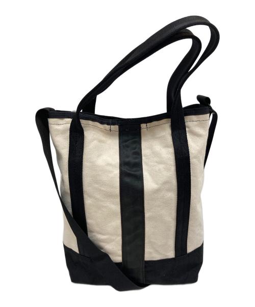 BRIEFING（ブリーフィング）BRIEFING (ブリーフィング) キャンバストートバッグ ホワイトの古着・服飾アイテム