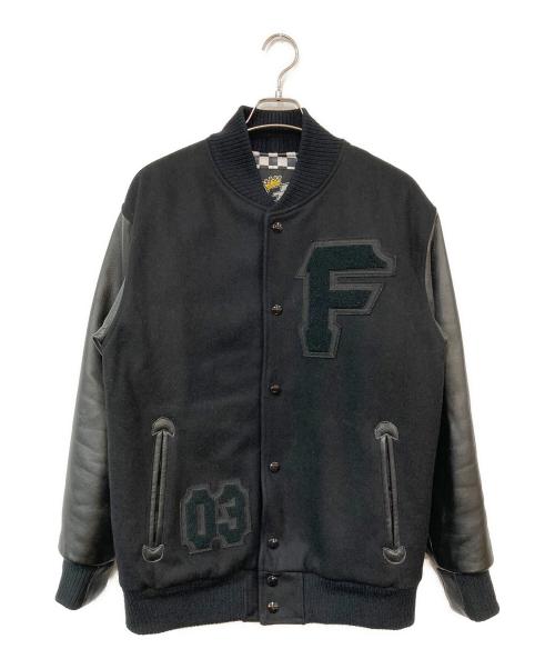 FAT（エフエーティー）FAT (エフエーティー) レザースタジャン ブラック サイズ:不明の古着・服飾アイテム