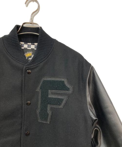 FAT（エフエーティー）FAT (エフエーティー) レザースタジャン ブラック サイズ:不明の古着・服飾アイテム