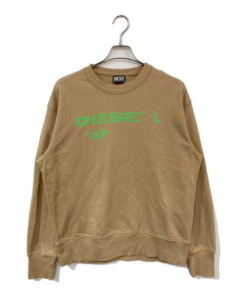 DIESEL（ディーゼル）DIESEL (ディーゼル) ロゴスウェット ブラウン サイズ:Sの古着・服飾アイテム