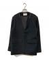 la peau de gem（ラポドゥジェム）の古着「ノーカラージャケット」｜ブラック