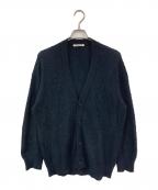 AURALEEオーラリー）の古着「BRUSHED WOOL CASHMERE SILK KNIT CARDIGAN」｜ブラック