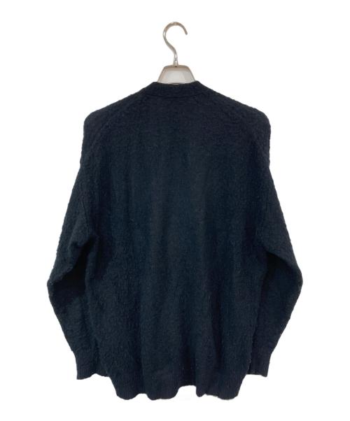 AURALEE（オーラリー）AURALEE (オーラリー) BRUSHED WOOL CASHMERE SILK KNIT CARDIGAN ブラック サイズ:4の古着・服飾アイテム