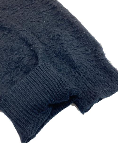 AURALEE（オーラリー）AURALEE (オーラリー) BRUSHED WOOL CASHMERE SILK KNIT CARDIGAN ブラック サイズ:4の古着・服飾アイテム