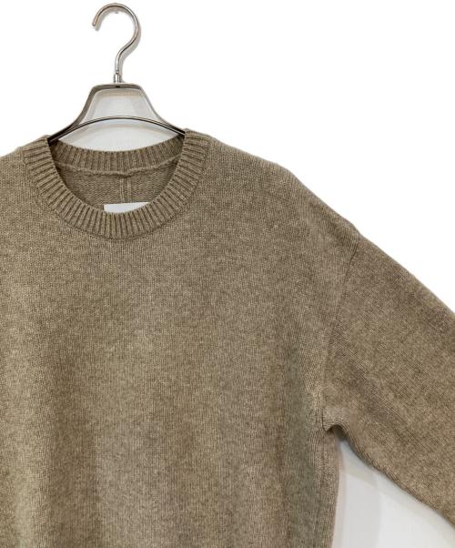 stein（シュタイン）stein (シュタイン) EX FINE LAMBS CREW NECK KNIT ベージュ サイズ:Sの古着・服飾アイテム