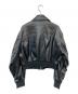 Calvin Klein Jeans (カルバンクラインジーンズ) クロップドクリンクルフェイクレザージャケット ブラック サイズ:S：12000円