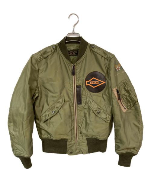 THE RIAL McCOYS（ザ・リアルマッコイズ）THE RIAL McCOYS (ザ・リアルマッコイズ) L-2 フライトジャケット カーキ サイズ:38の古着・服飾アイテム