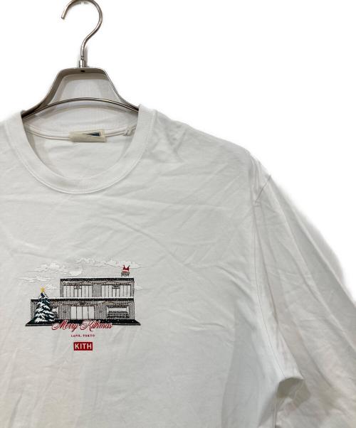 KITH（キス）KITH (キス) Christmas ロンT/クリスマスロンＴ ホワイト サイズ:SIZE Mの古着・服飾アイテム
