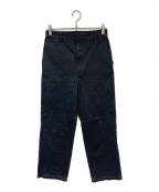 AURALEEオーラリー）の古着「PRODUCT DYED FINX CHINO NARROW PANTS」｜ブラック