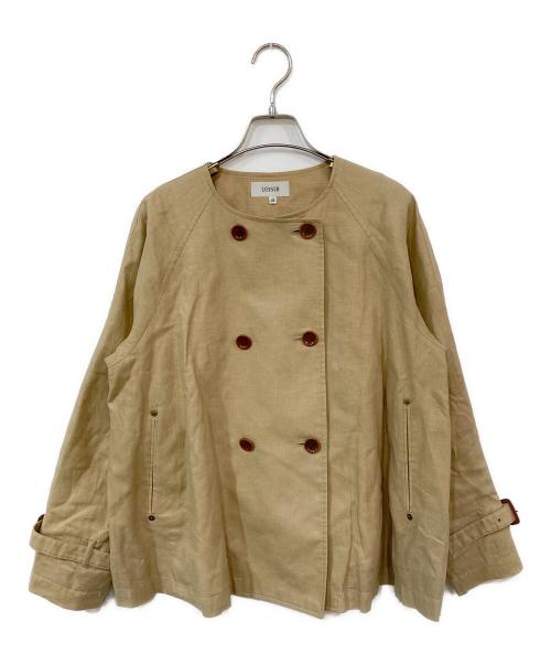 LOISIR（ロワズィール）LOISIR (ロワズィール) リネンダブルショートジャケット ベージュ サイズ:38の古着・服飾アイテム