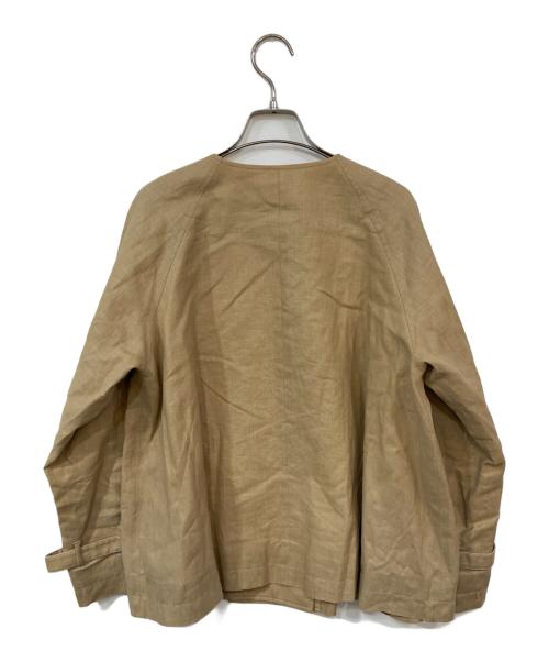 LOISIR（ロワズィール）LOISIR (ロワズィール) リネンダブルショートジャケット ベージュ サイズ:38の古着・服飾アイテム