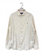 POLO RALPH LAURENポロ・ラルフローレン）の古着「チェックシャツ」｜ホワイト