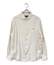 POLO RALPH LAUREN（ポロ・ラルフローレン）の古着「チェックシャツ」｜ホワイト