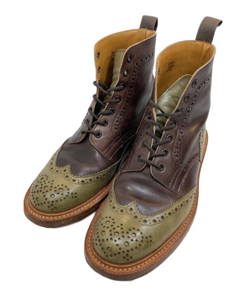 Tricker's（トリッカーズ）Tricker's (トリッカーズ) ウィングチップカントリーブーツ ブラウン サイズ:6 1/2の古着・服飾アイテム