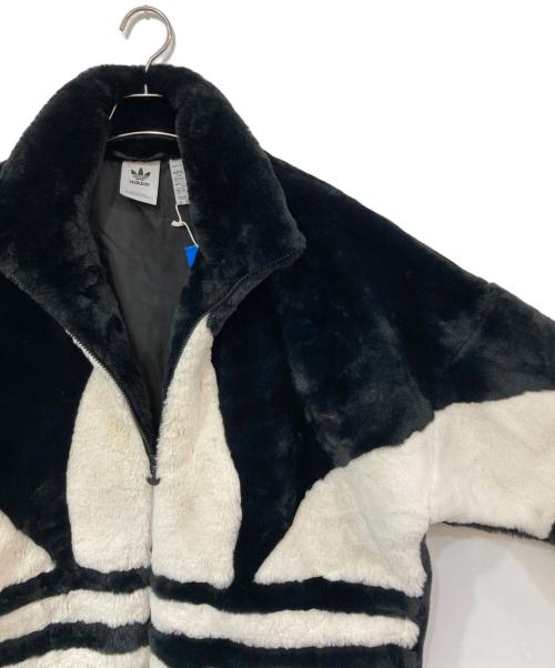 adidas（アディダス）adidas (アディダス) Trefoil Fur JKT ブラック サイズ:XLの古着・服飾アイテム