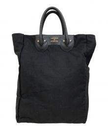 YOUNG & OLSEN The DRYGOODS STORE（ヤングアンドオルセン ザ ドライグッズストア）の古着「ハンドルレザートートバッグ」｜ブラック