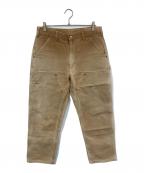 CarHarttカーハート）の古着「ダブルニーペインターパンツ」｜ブラウン