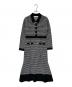 Her lip to（ハーリップトゥ）の古着「Buckingham Houndstooth Knit Dress」｜ホワイト×ブラック