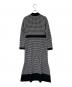 Her lip to (ハーリップトゥ) Buckingham Houndstooth Knit Dress ホワイト×ブラック サイズ:M：6000円