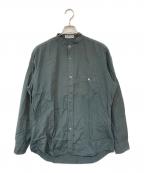 ISSEY MIYAKE MENイッセイミヤケメン）の古着「バンドカラーシャツ」｜グリーン
