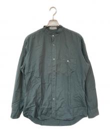 ISSEY MIYAKE MEN（イッセイミヤケメン）の古着「バンドカラーシャツ」｜グリーン