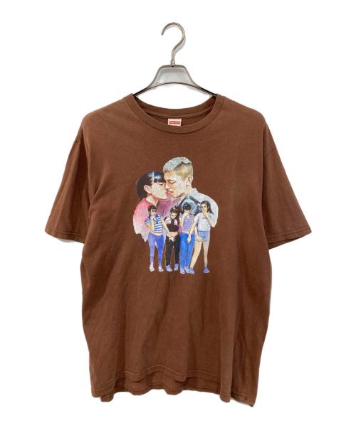 SUPREME（シュプリーム）Supreme (シュプリーム) Kiss Tee/キス ティー ブラウン サイズ:SIZE Mの古着・服飾アイテム