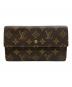 LOUIS VUITTON（ルイ ヴィトン）の古着「3つ折り財布　モノグラム」｜ブラウン