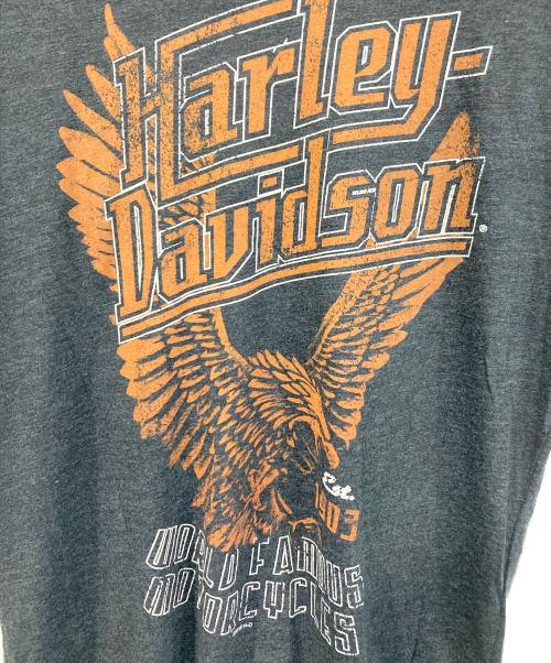HARLEY-DAVIDSON（ハーレーダビッドソン）HARLEY-DAVIDSON (ハーレーダビッドソン) プリントTシャツ ブラック サイズ:SIZE Mの古着・服飾アイテム