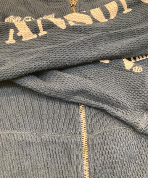 VANSON（バンソン）VANSON (バンソン) サーマルジップパーカー ブラック サイズ:Lの古着・服飾アイテム