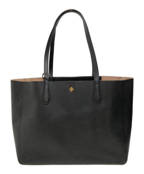 TORY BURCH（トリーバーチ）TORY BURCH (トリーバーチ) ブレイクレザートートバッグ ブラックの古着・服飾アイテム