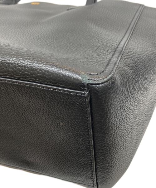 TORY BURCH（トリーバーチ）TORY BURCH (トリーバーチ) ブレイクレザートートバッグ ブラックの古着・服飾アイテム