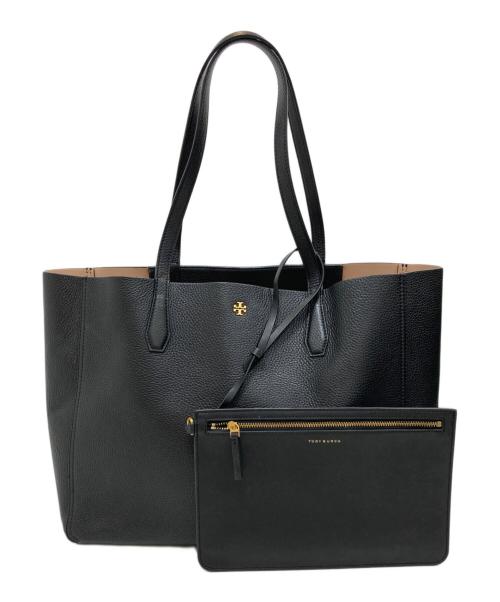 TORY BURCH（トリーバーチ）TORY BURCH (トリーバーチ) ブレイクレザートートバッグ ブラックの古着・服飾アイテム