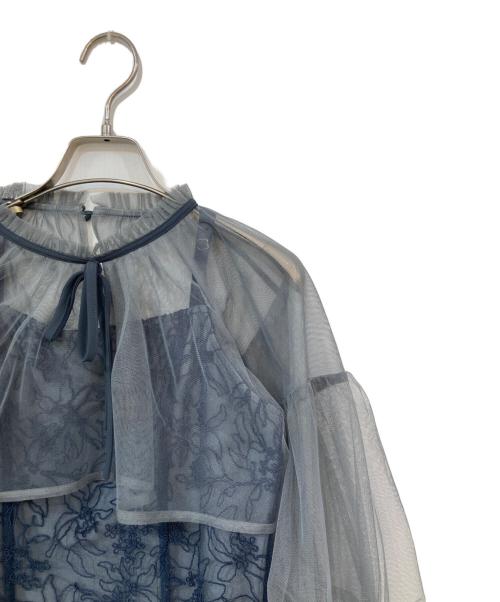 LeJa（レジャ）LeJa (レジャ) リボンシアーボレロレースマーメイドワンピースドレス ネイビー サイズ:SIZE 7の古着・服飾アイテム