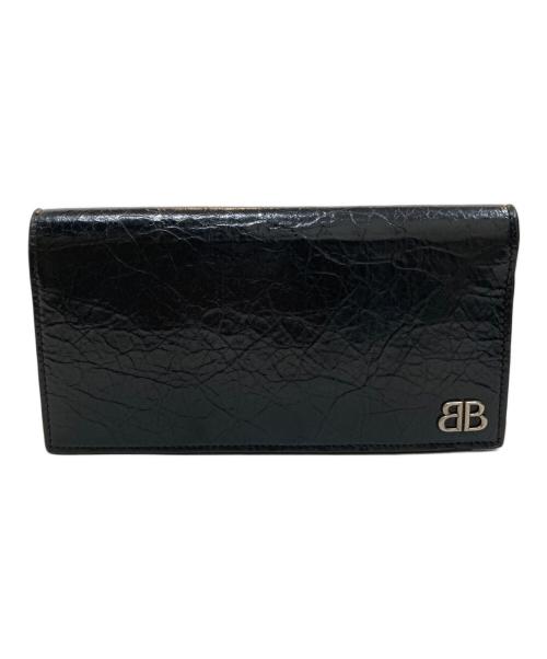 BALENCIAGA（バレンシアガ）BALENCIAGA (バレンシアガ) Monaco バーティカル ロングウォレット ブラックの古着・服飾アイテム