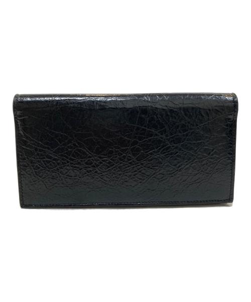 BALENCIAGA（バレンシアガ）BALENCIAGA (バレンシアガ) Monaco バーティカル ロングウォレット ブラックの古着・服飾アイテム