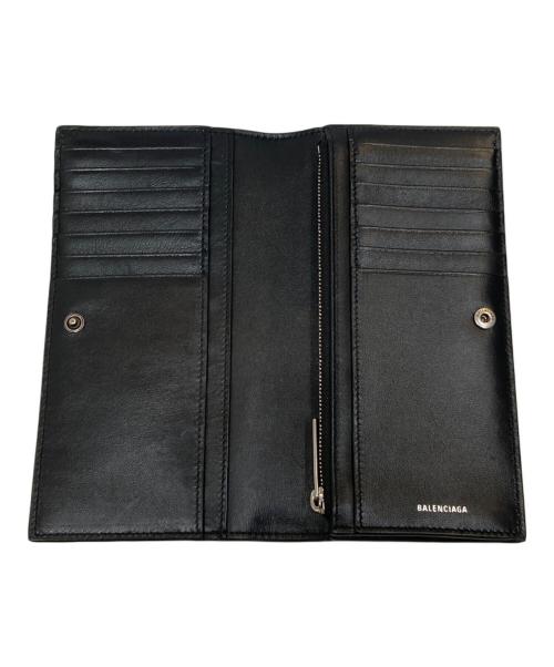 BALENCIAGA（バレンシアガ）BALENCIAGA (バレンシアガ) Monaco バーティカル ロングウォレット ブラックの古着・服飾アイテム