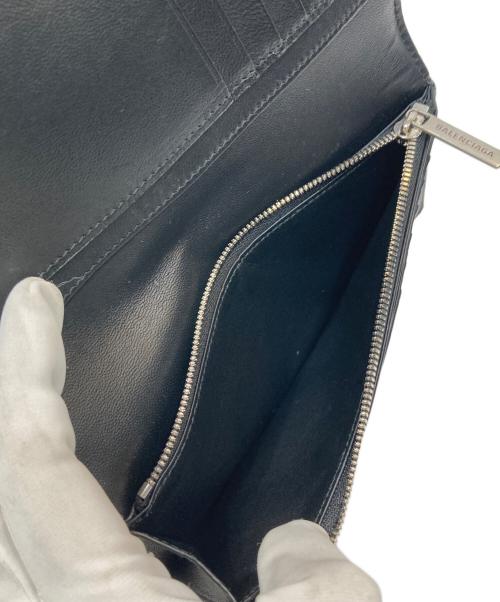 BALENCIAGA（バレンシアガ）BALENCIAGA (バレンシアガ) Monaco バーティカル ロングウォレット ブラックの古着・服飾アイテム