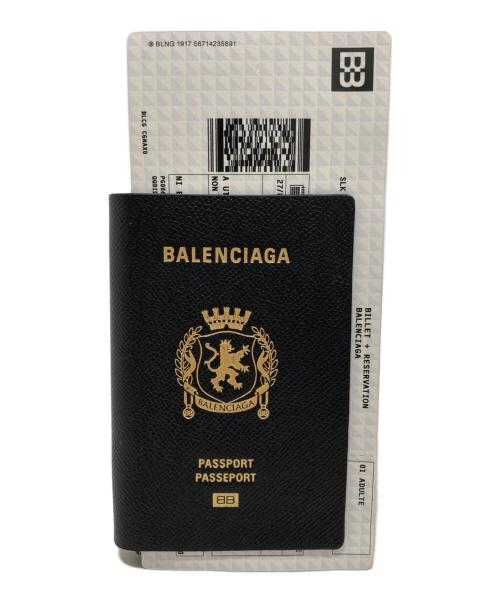 BALENCIAGA（バレンシアガ）BALENCIAGA (バレンシアガ) PASSPORT LONG WALLET 1 TICKET ブラックの古着・服飾アイテム